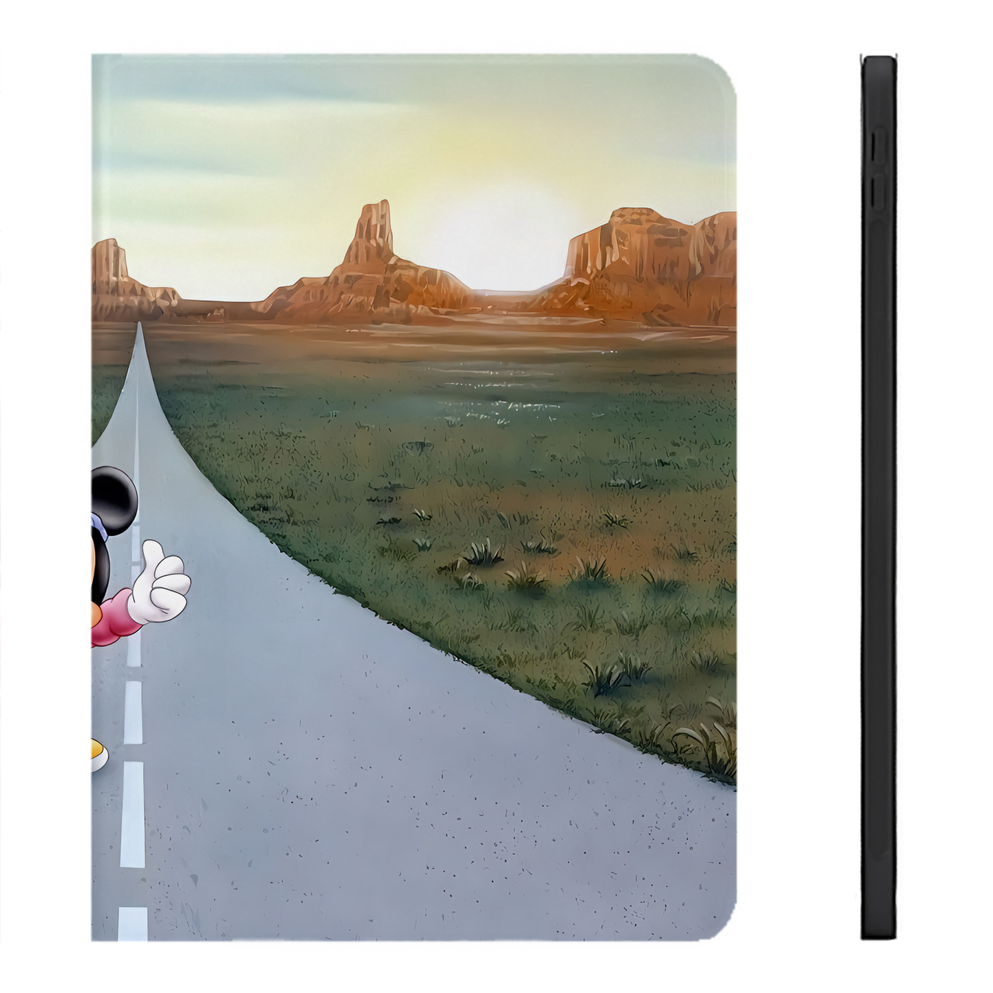 （画像用） ミッキーマウス Mickey Mouse IPadケース ペンホルダー付き ブックスタイルデザイン